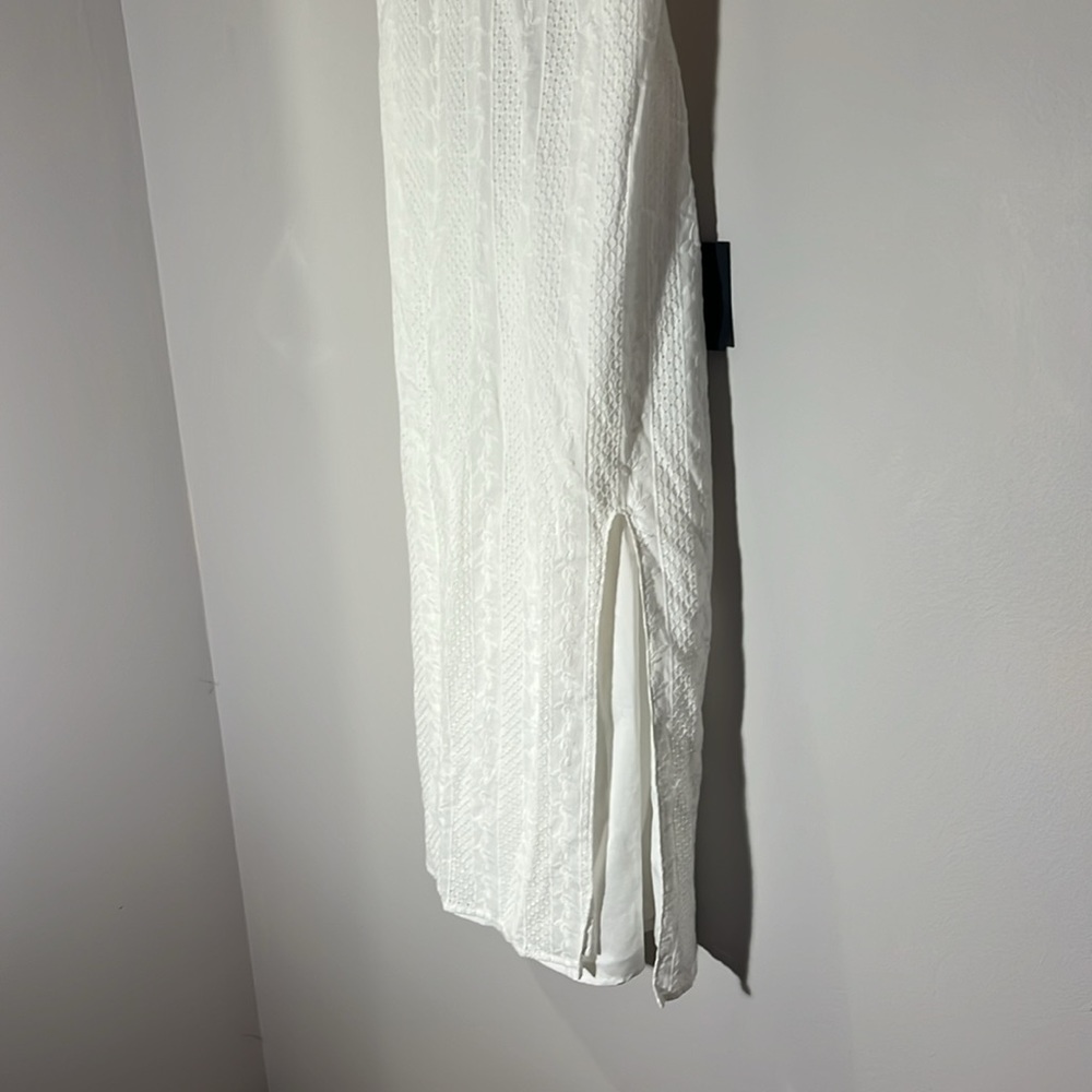 Lulus Summer's Best White Eyelet Embroidery Tie-Back Midi Dress - Picture 8 of 10